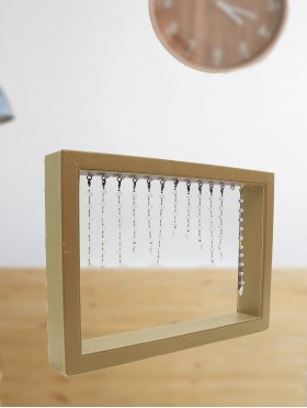 Square Leateh LED Lamp